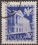 Poland 1958 Edificios 2,50 ZT Azul Scott 815. Polonia 815. Subida por susofe